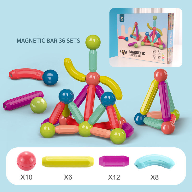 IQMagnetix™ Magnetic Stick Building Blocks Set