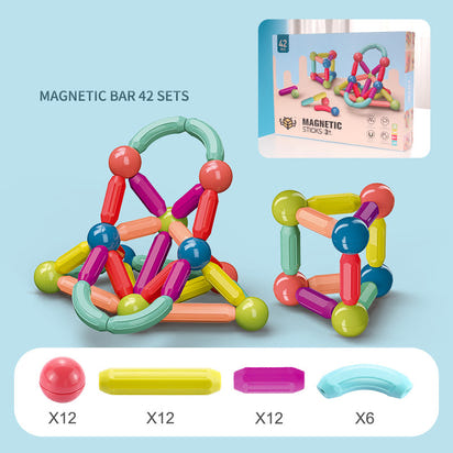 IQMagnetix™ Magnetic Stick Building Blocks Set