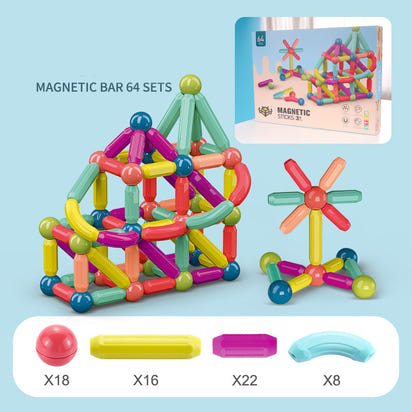 IQMagnetix™ Magnetic Stick Building Blocks Set