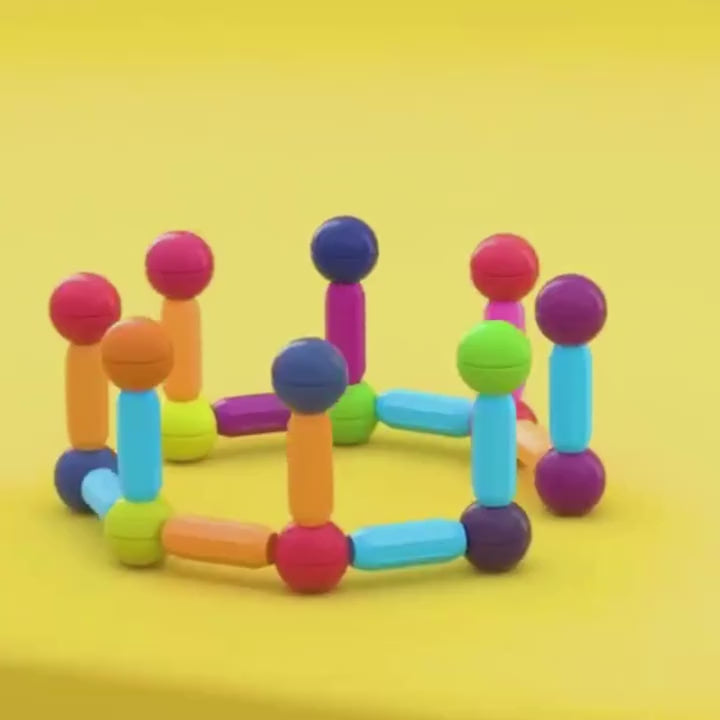 IQMagnetix™ Magnetic Stick Building Blocks Set video